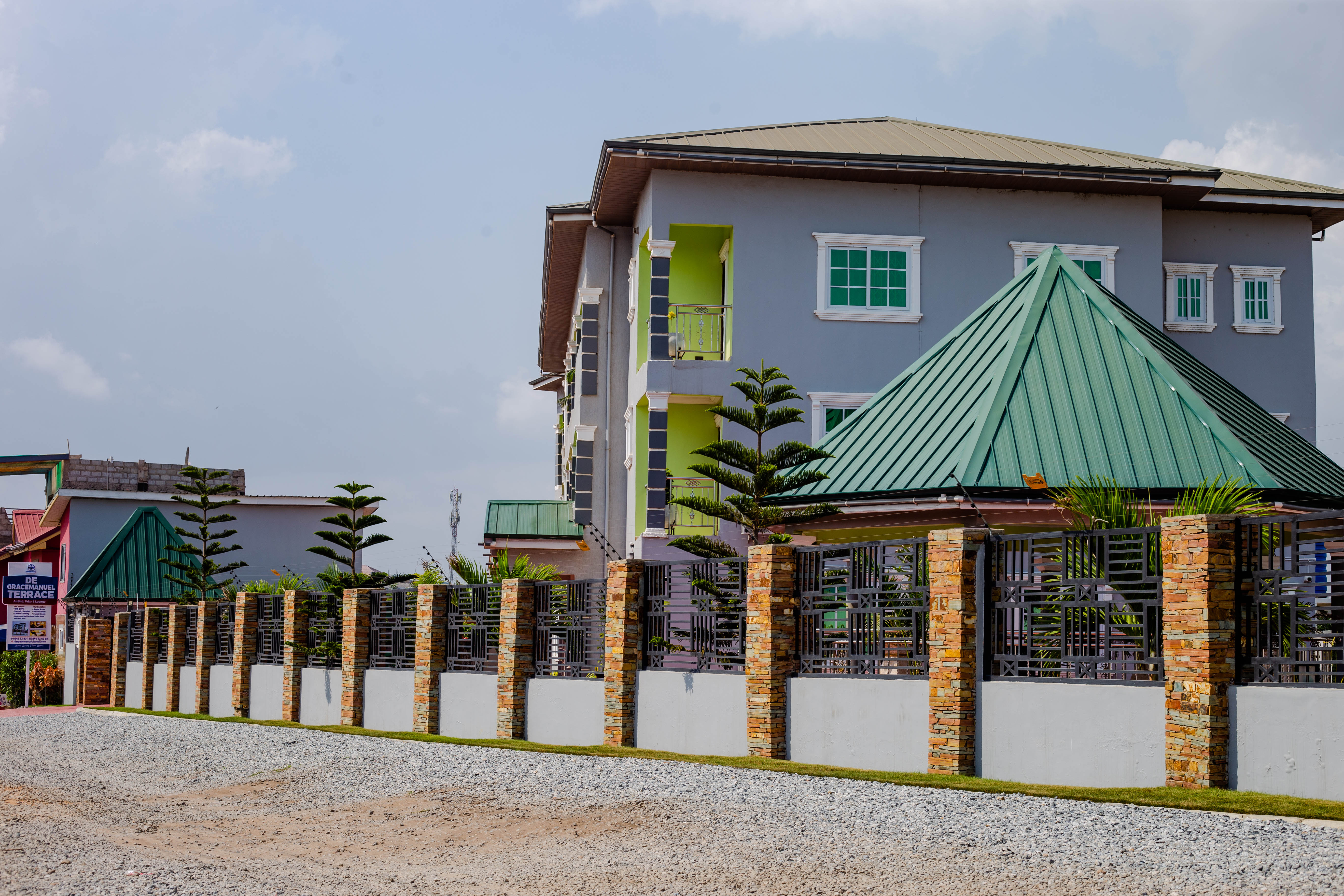 Secure exterior of De GraceManuel Terrace in Weija, Gbawe, Accra